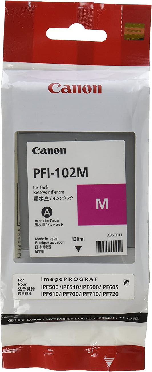 Genuine Canon PFI-102M Magenta Ink Cartridge 0897B001