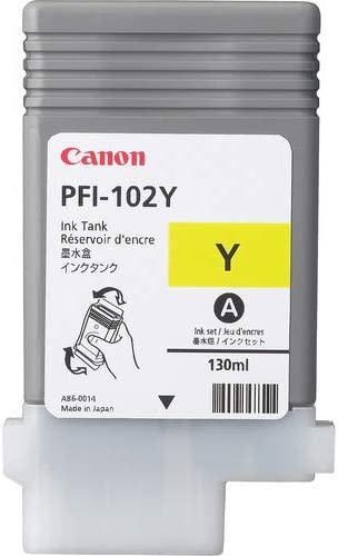 Genuine Canon PFI-102Y Yellow Ink Cartridge 0898B001