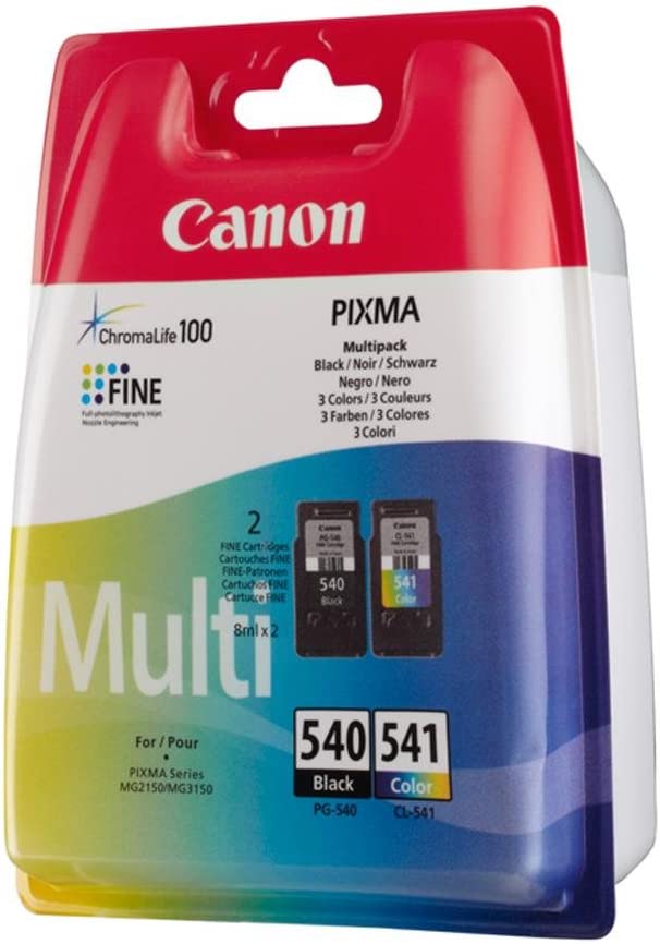 Genuine Canon PG-540 CL-541 Twin Pack Black Colour Ink Cartridge – Ink ...