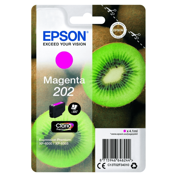 Genuine Epson 202 Magenta Ink Cartridge