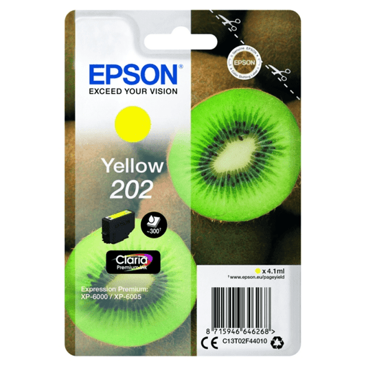 Genuine Epson 202 Yellow Ink Cartridge