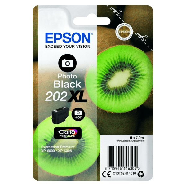 Genuine Epson 202XL Photo Black Ink Cartridge