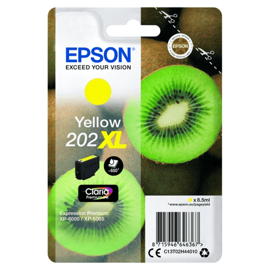 Genuine Epson 202XL Yellow Ink Cartridge
