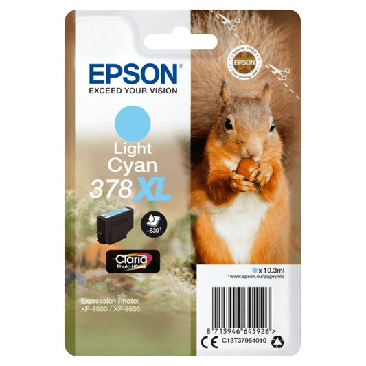 Genuine Epson 378XL Light Cyan Ink Cartridge