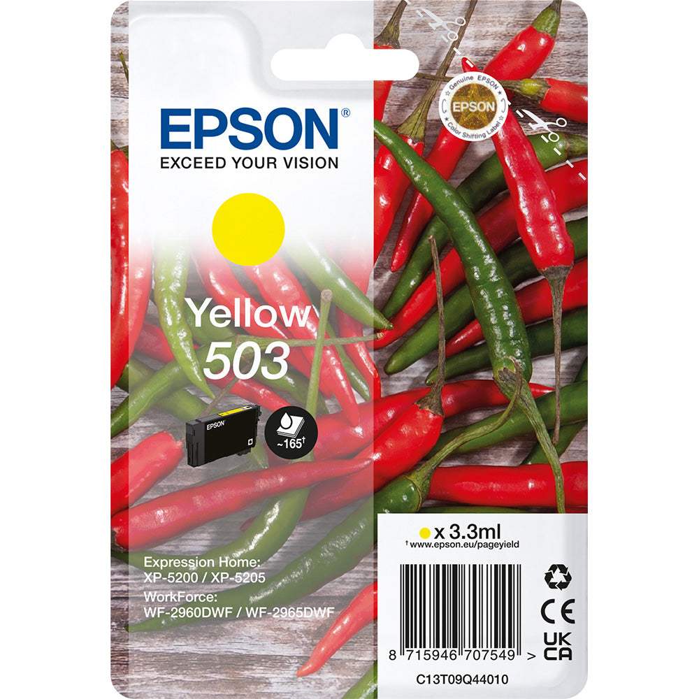 Genuine Epson 503 Yellow Ink Cartridge