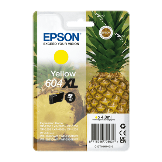 Genuine Epson 604XL Yellow Ink Cartridge