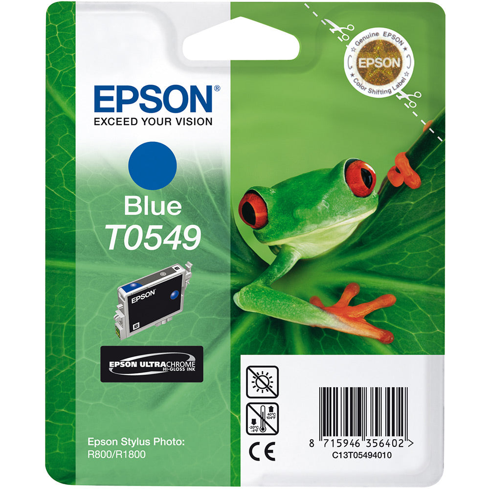 Genuine Epson T0549 Blue Ink Cartridge