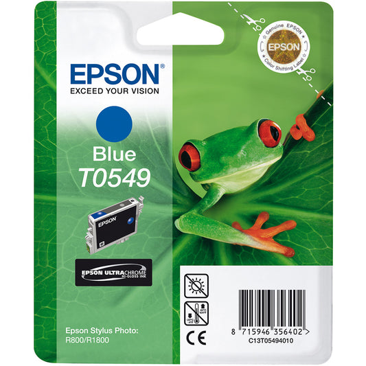 Genuine Epson T0549 Blue Ink Cartridge