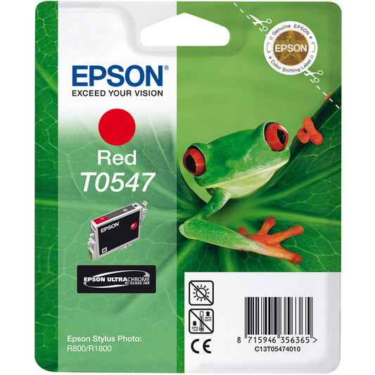 Genuine Epson T0547 Red Ink Cartridge