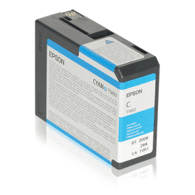 Genuine Epson T5802 Cyan Ink Cartridge