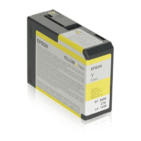 Genuine Epson T5804 Yellow Ink Cartridge