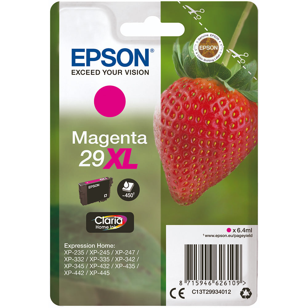Genuine Epson 29XL Magenta Ink Cartridge