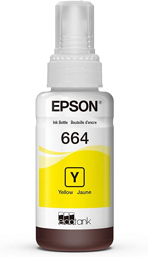 Genuine Epson 664 Yellow Ink Bottle