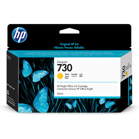 Genuine HP 730 Yellow Ink Cartridge P2V64A