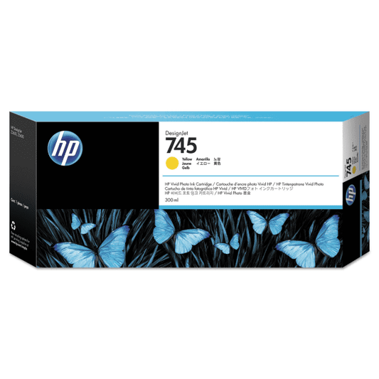 Genuine HP 745 Yellow Ink Cartridge F9K02A