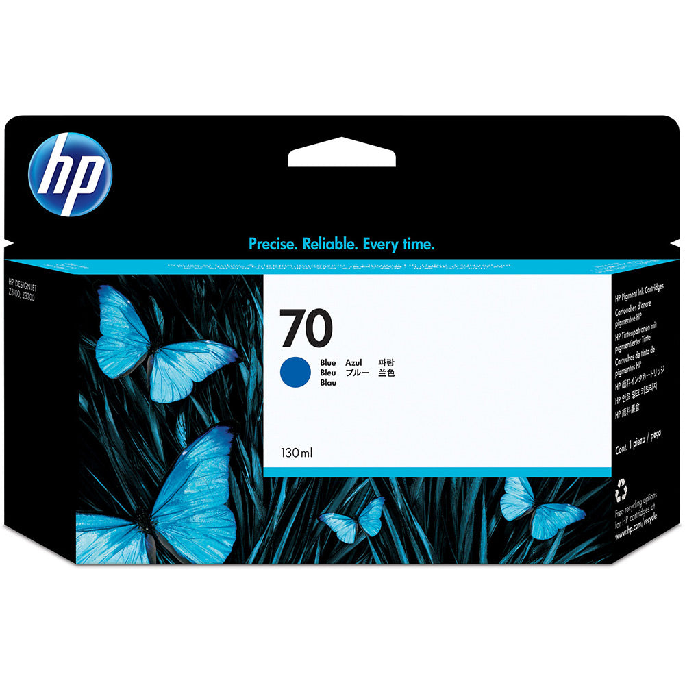 Genuine HP 70 Blue Ink Cartridge C9458A