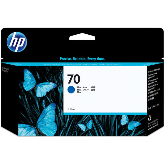 Genuine HP 70 Blue Ink Cartridge C9458A