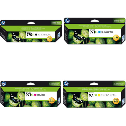 Genuine HP 970XL Black 971XL Cyan/Magenta/Yellow Ink Cartridge Multipack