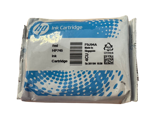 Genuine HP 745 Red Ink Cartridge F9J94A