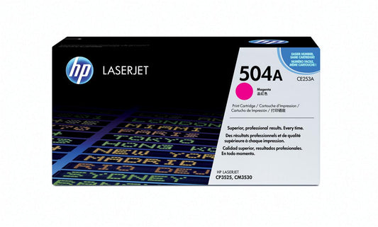 Genuine HP CE253A (504A) Magenta Printer Toner Cartridge