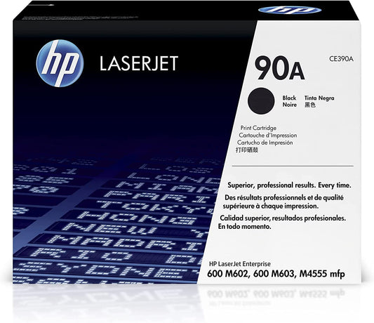 Genuine HP CE390A (90A) Black Printer Toner Cartridge