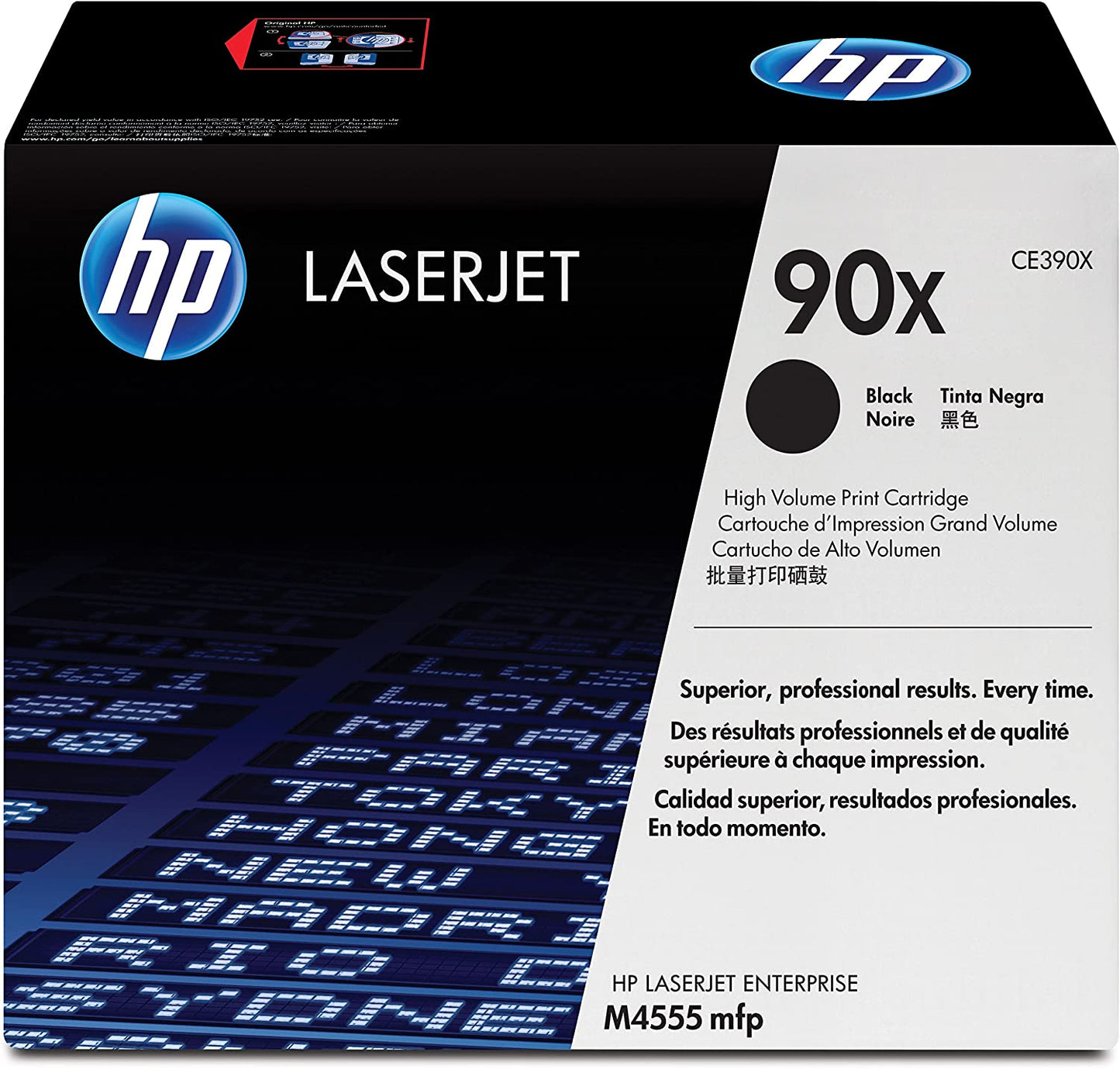 Genuine HP CE390X (90X) Black High Capacity Printer Toner Cartridge