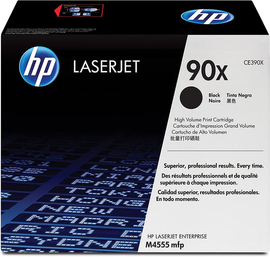Genuine HP CE390X (90X) Black High Capacity Printer Toner Cartridge