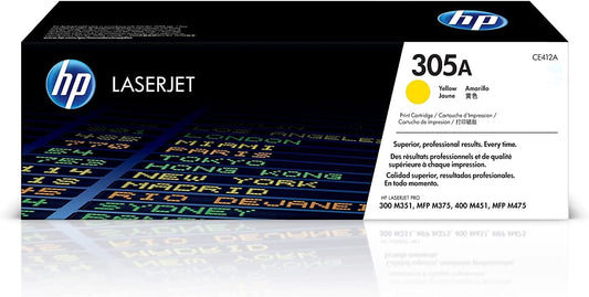 Genuine HP CE412A (305A) Yellow Printer Toner Cartridge
