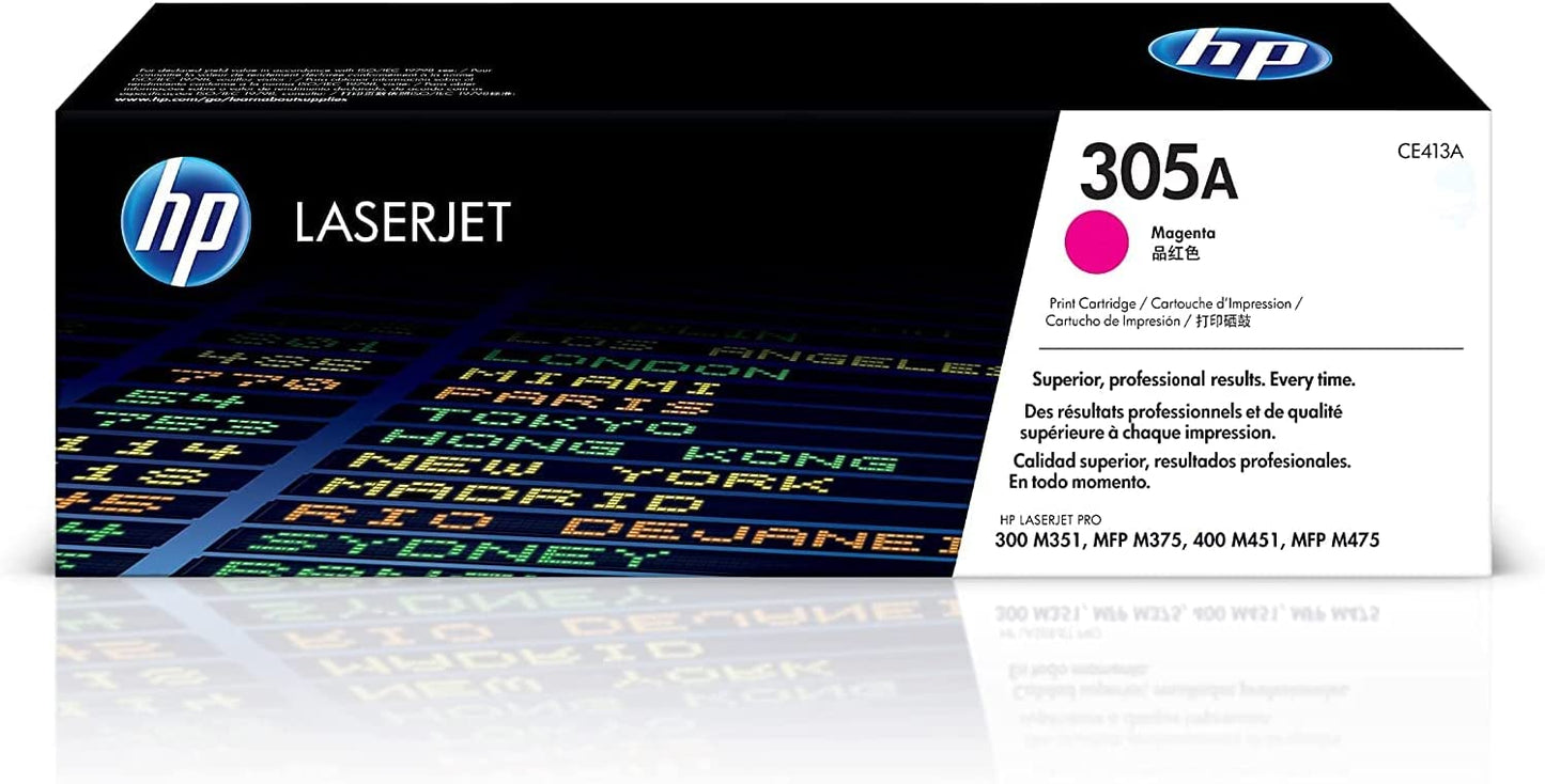 Genuine HP CE413A (305A) Magenta Printer Toner Cartridge