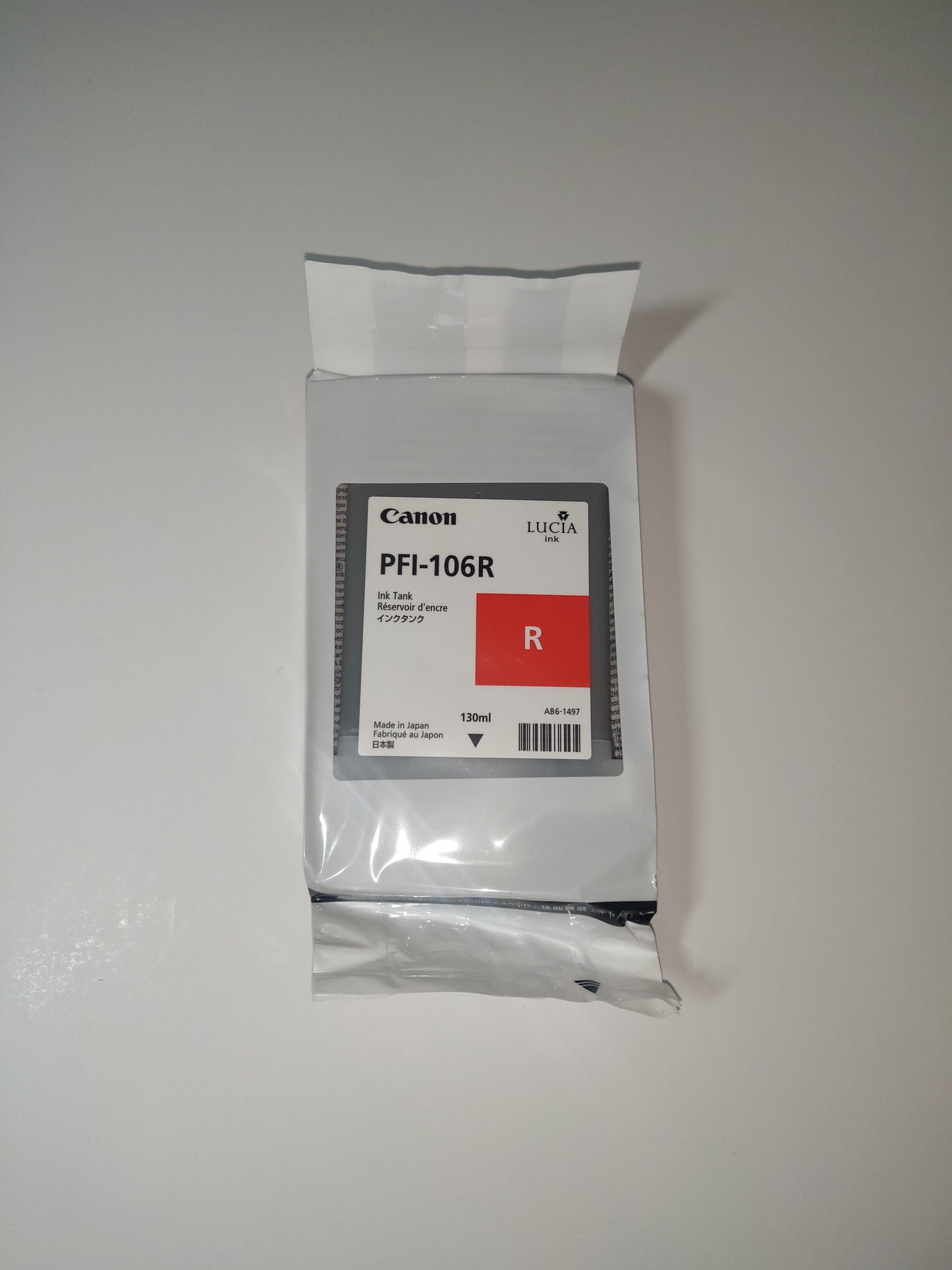 Genuine Canon PFI-106R Red Ink Cartridge ‎6627B001
