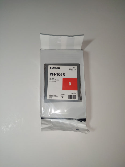 Genuine Canon PFI-106R Red Ink Cartridge ‎6627B001