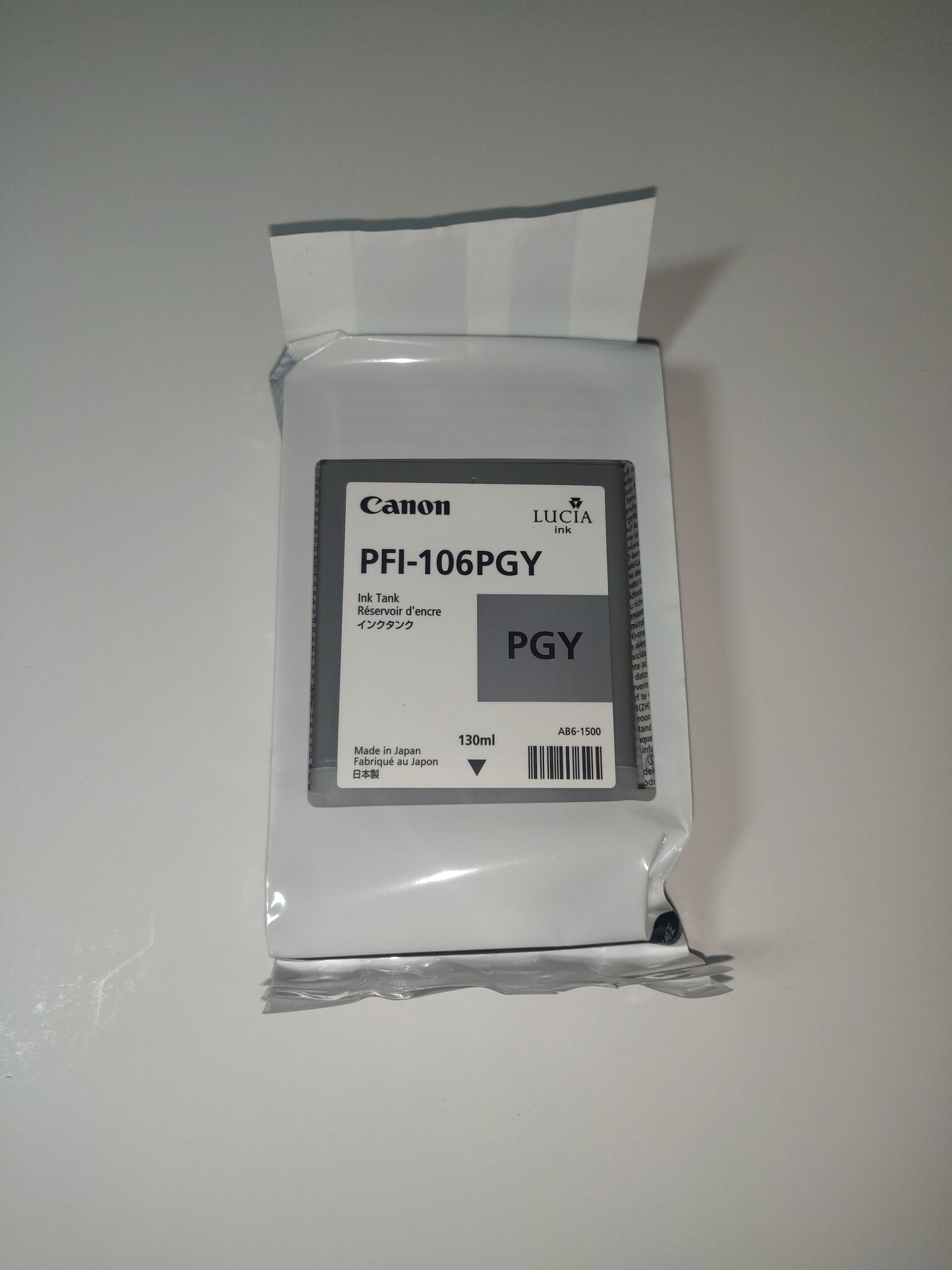 Genuine Canon PFI-106PGY Photo Grey Ink Cartridge ‎6631B001