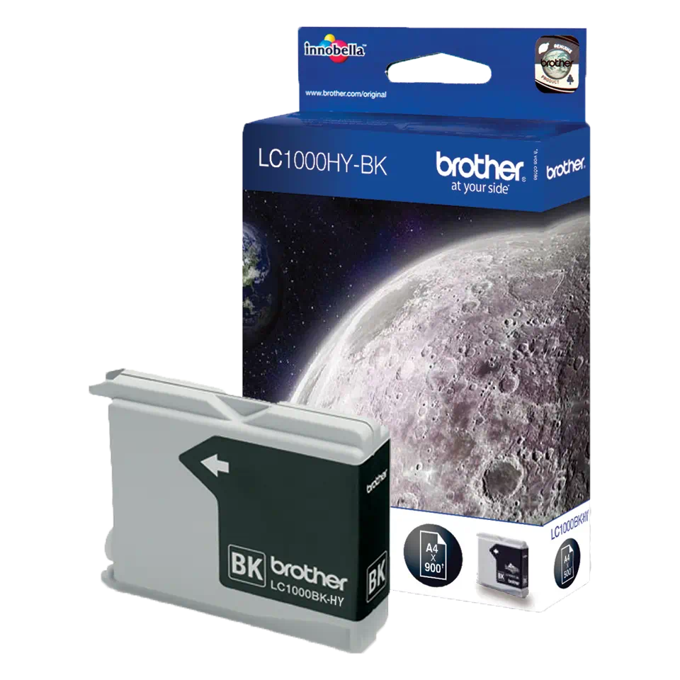 Genuine Brother LC1000HY-BK Black High Capacity Ink Cartridge