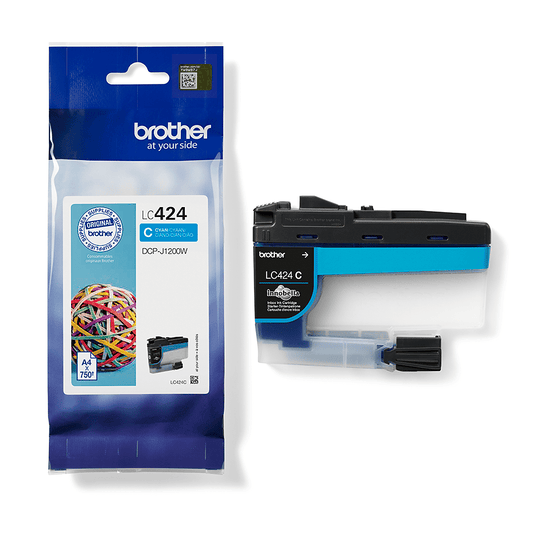Genuine Brother LC424 Cyan Ink Cartridge