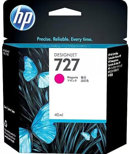 Genuine HP 727 Magenta Ink Cartridge B3P14A (40ml)