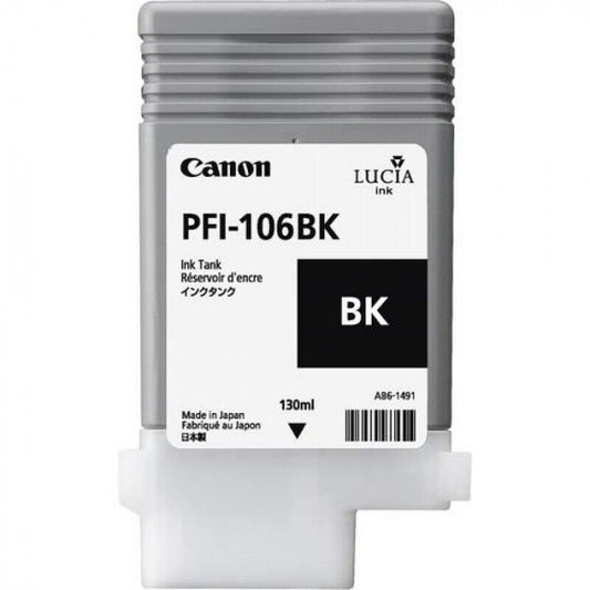 Genuine Canon PFI-106BK Black Ink Cartridge ‎6621B001