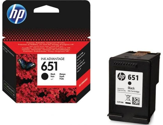 Genuine HP 651 Black Ink Cartridge C2P10A