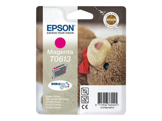 Genuine Epson T0613 Magenta Ink Cartridge