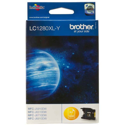 Genuine Brother LC1280XL Yellow High Capacity Ink Cartridge