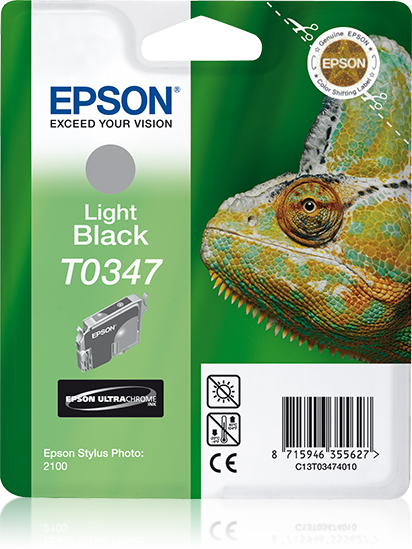 Genuine Epson T0347 Light Black Ink Cartridge