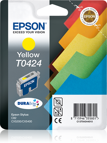 Genuine Epson T0424 Yellow Ink Cartridge