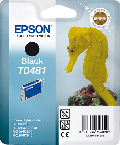 Genuine Epson T0481 Black Ink Cartridge