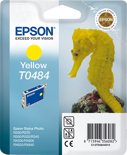Genuine Epson T0484 Yellow Ink Cartridge