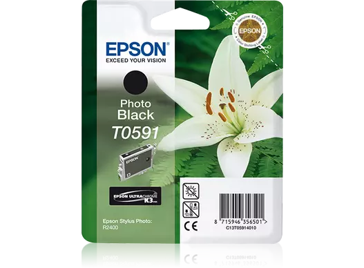 Genuine Epson T0591 Photo Black Ink Cartridge