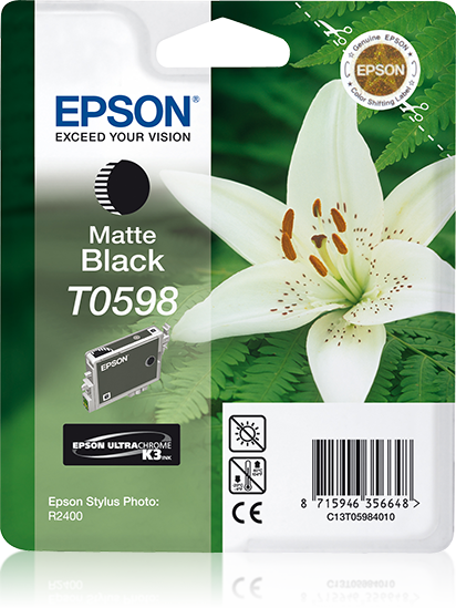 Genuine Epson T0598 Matte Black Ink Cartridge
