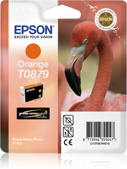 Genuine Epson T0879 Orange Ink Cartridge