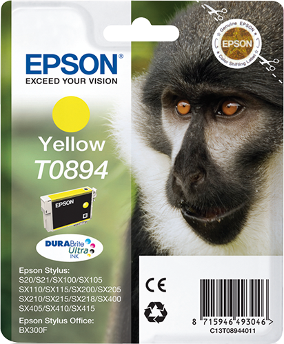 Genuine Epson T0894 Yellow Ink Cartridge