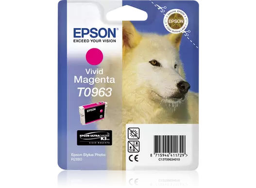 Genuine Epson T0963 Vivid Magenta Ink Cartridge