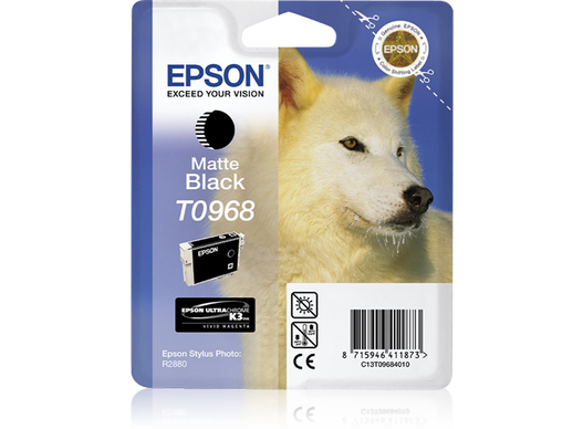 Genuine Epson T0968 Matte Black Ink Cartridge