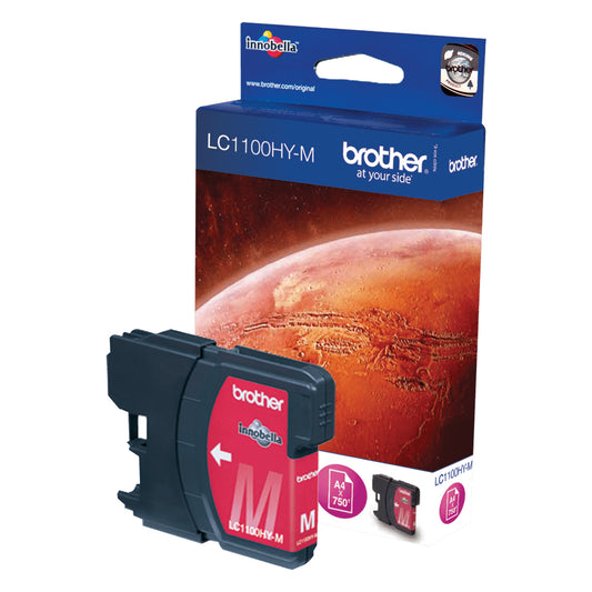 Genuine Brother LC1100HYM Magenta High Yield Ink Cartridge